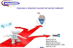 Venerdi 23 aprile a Montecitorio si parler di imprese e relazioni sociali nei social network